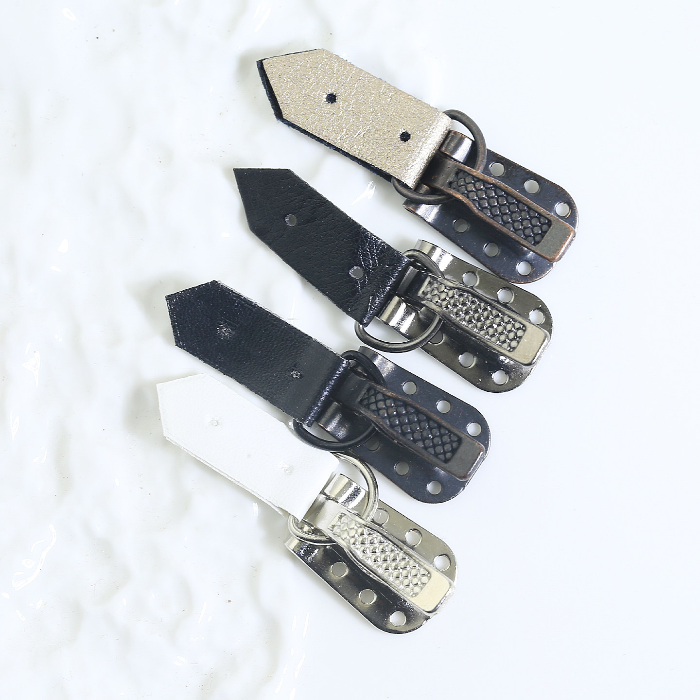 貂皮大衣扣子皮草专用纽扣金属暗扣挂钩水貂裘皮鸭嘴扣子高端钮扣