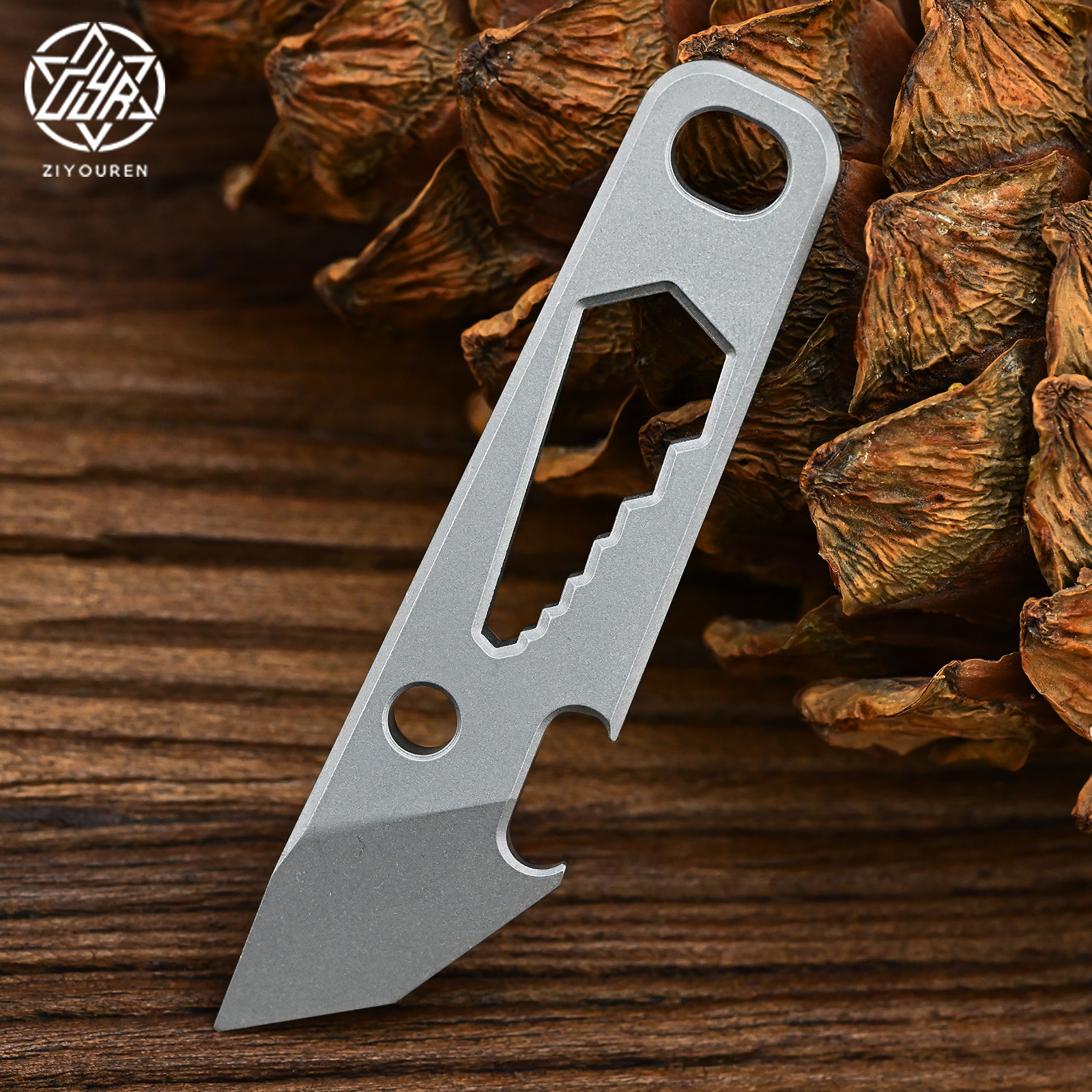 钛合金撬棍迷你户外多功能撬棒小工具拆快递箱个性便携开瓶器EDC