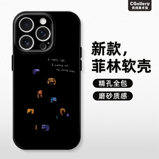 CGallery原创万家喵灯手机壳苹果17ProMax菲林新款 高级感13镜头全包防摔软壳15简约14艺术苹果手机壳16promax