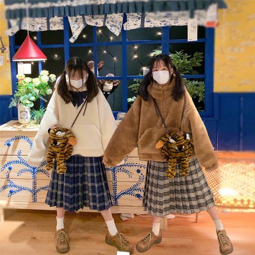 百搭半身裙野驴百褶裙长裙学院