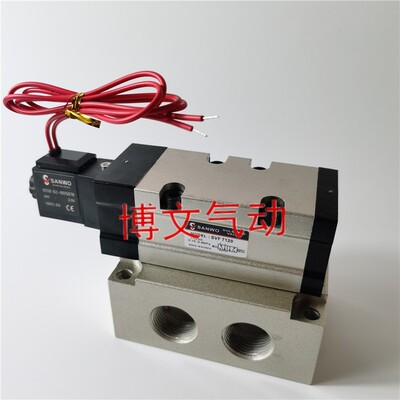 新款SVF7120电控换向阀6分DN20电磁阀带底座G3/4现货