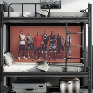 NBA海报墙贴画库里科比詹姆斯篮球明星宿舍超大高清自粘墙壁贴纸