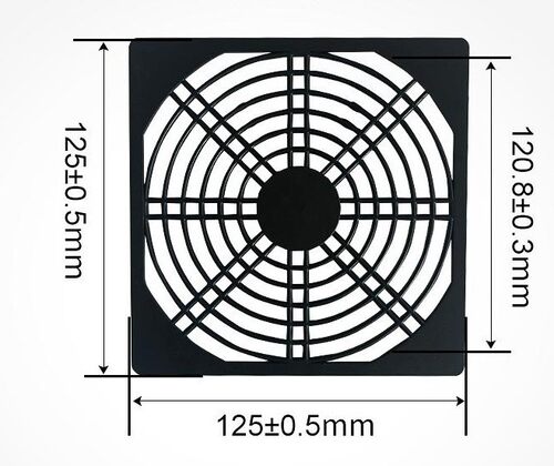 风机防尘网罩黑色4CM6CM8CM9CM12CM15CM17CM20CM三合一塑料防尘网