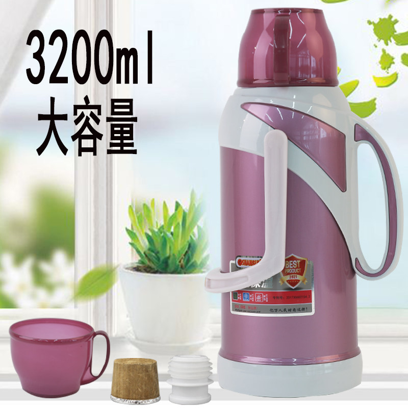 家用学生暖壶热水瓶保温壶玻璃内胆暖瓶加 厚塑料外壳包邮3.2L8磅在类目 餐饮具, 杯子/水杯/水壶, 热水瓶中 - 来自Buy2taobao.com提供专业的淘宝代购服务