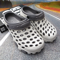 Летние мюли, повседневные босоножки, тапочки в стиле Crocs на платформе, пляжная пляжная обувь, закрытый носок, крупный округлый носок, мягкая подошва, для влюбленных