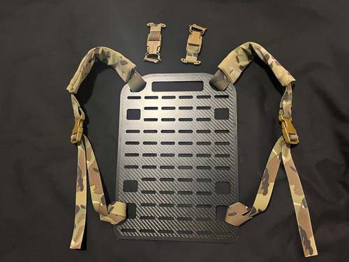 战术碳纤维背板plate carrier panel快拆背板背心背包载体包