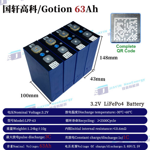 全新国轩/Gotion3.2V63Ah67Ah