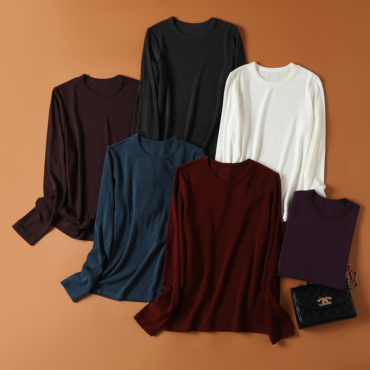 SKYINT保暖发热奥绒打底衫女秋冬