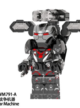 战争机器复仇者联盟超级英雄钢铁侠MK85蜘蛛侠爱国者积木人仔MOC