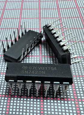 IC集成电路 SN7420N TI 7420 DIP-16P SN7420 逻辑门芯片