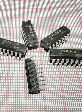 集成电路 74LS01 HD74LS01P LS01 HIT 日立 DIP-14P IC芯片