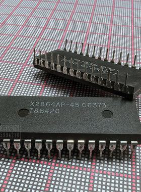 集成电路 X2864AP-45C 6373 DIP28P IC 芯片 电察除 可编程2864A