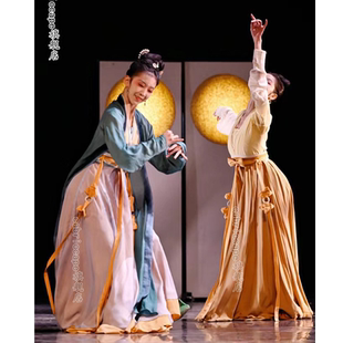 今朝花开舞蹈服中国风花供今朝汉唐舞表演服古典舞民族汉服演出服