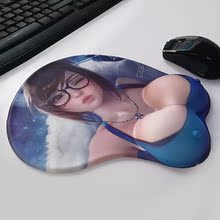 全职高手鼠标垫3d胸超大 性感美女乳 胸部情趣 加厚鼠标垫5-6mm厚