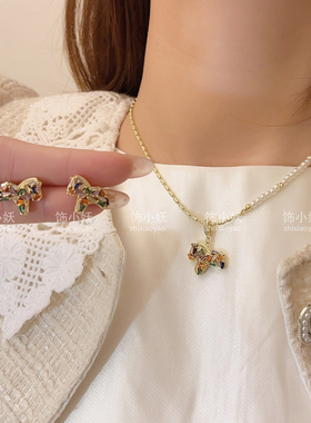 多巴胺彩色小马毛衣链新年礼物