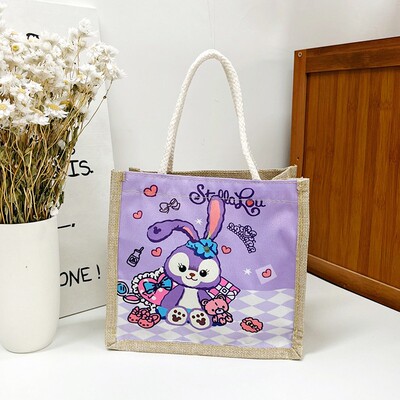 原创国潮帆布2024新款民族风ins中国风盒饭麻布手提环保小便当包