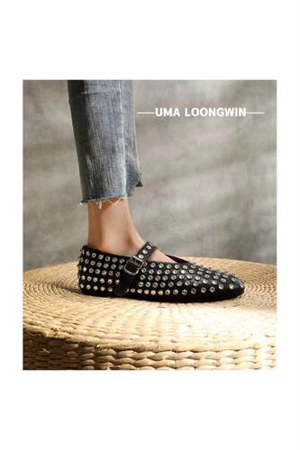 小众浅口水钻芭蕾舞鞋玛丽珍舒适