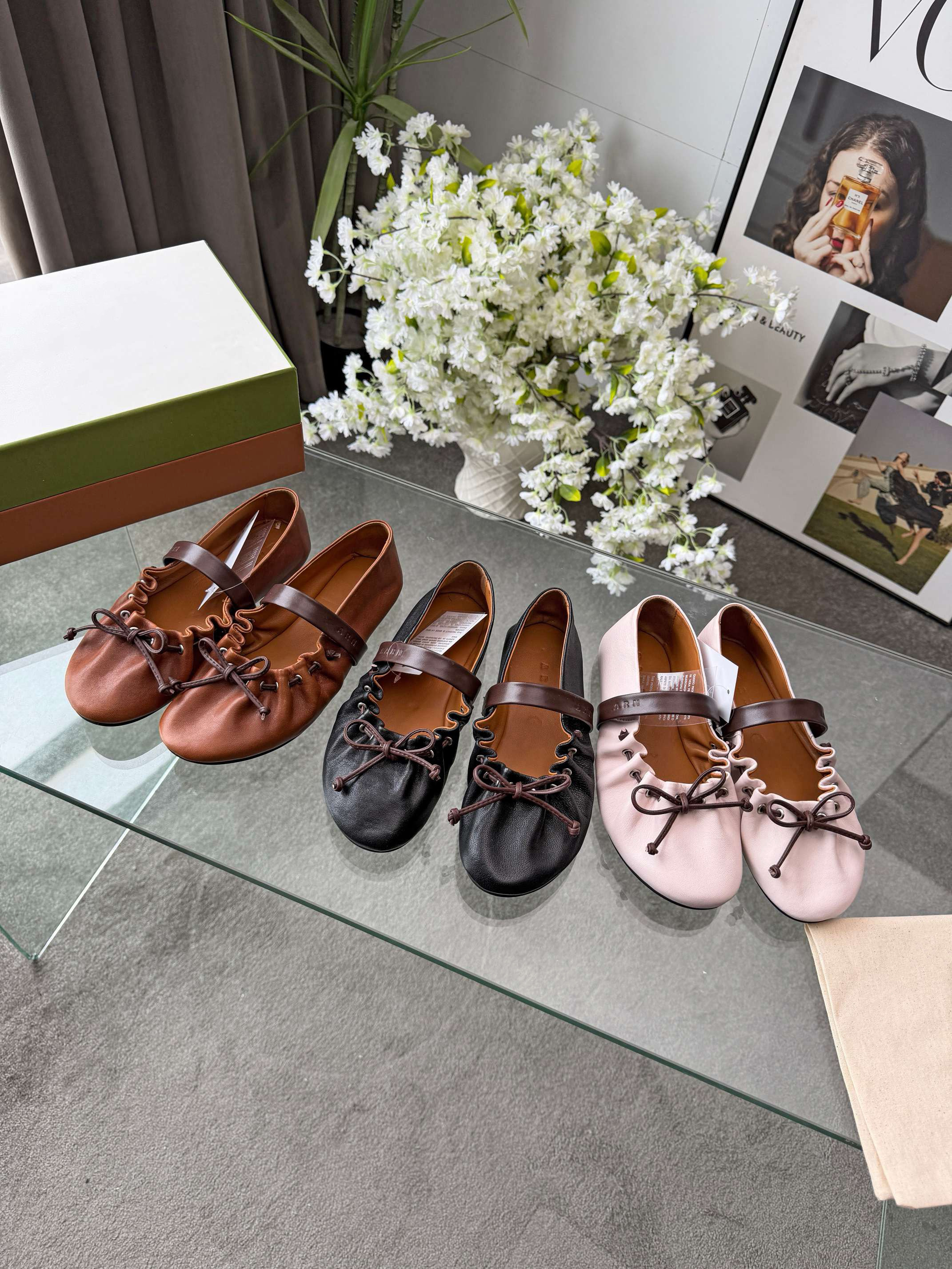 2026新款一字带芭蕾舞女软平底单鞋真皮玛丽珍褶皱浅口蝴蝶结甜美,女鞋,时尚芭蕾鞋,淘宝优惠券,粉丝福利购,淘宝优惠卷