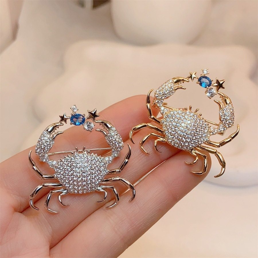 做个有钳人创意小螃蟹胸针个性时尚奢华胸花衣服高档气质精致别针,饰品/流行首饰/时尚饰品新,胸针,淘宝优惠券,粉丝福利购,淘宝优惠卷