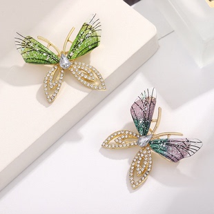 胸花别针配饰品 新款 时尚 高级感蝴蝶胸针韩版 百搭领针毛衣西装