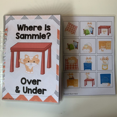 安静书儿童英语启蒙早教益智幼儿园手工魔术where is Sammie over