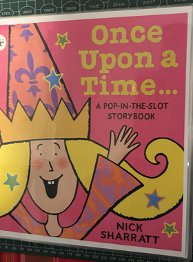 益智启蒙安静书幼儿园认知早教具玩具粘贴书OnceUpon aTime点读版