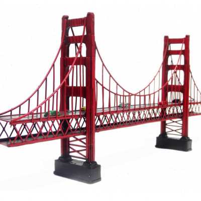 American decoration Golden Gate Bridge in San Francisco, California, USA, antique pure handmade iron decoration gift commemoration o