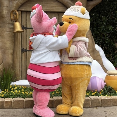 小熊维尼小猪皮杰人偶服