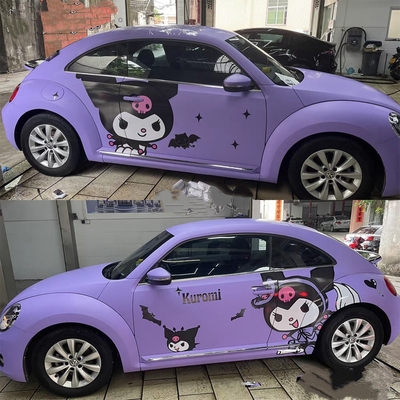 大众甲壳虫库洛米欧拉好猫宝马mini卡通车身拉花装饰汽车贴纸定制