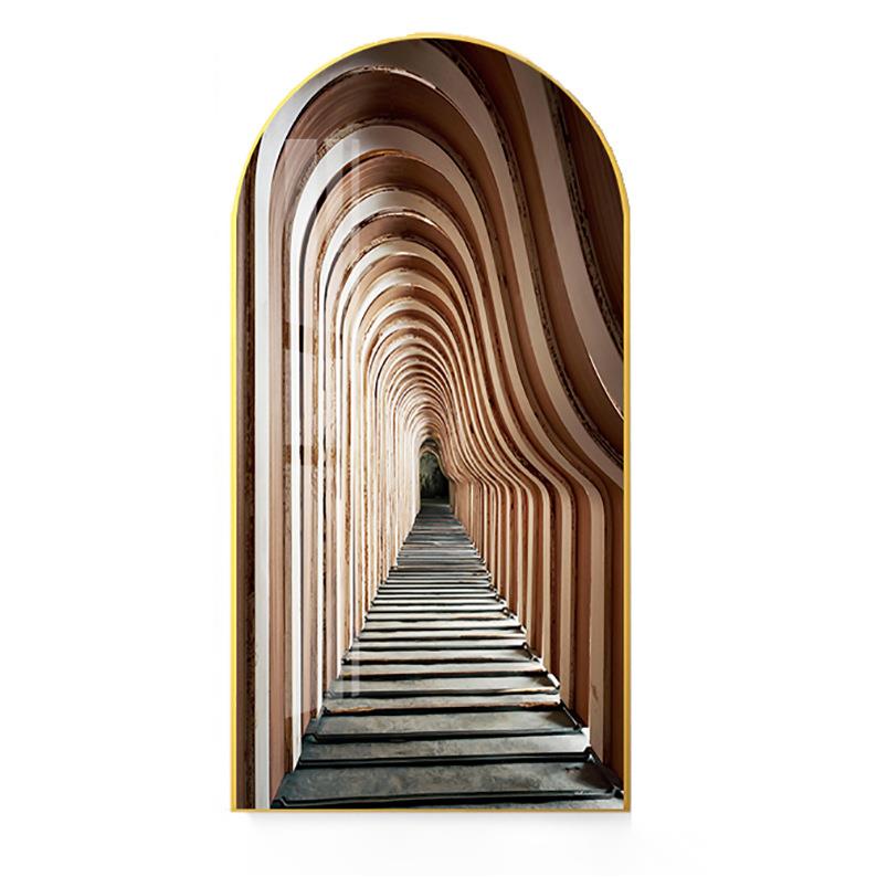 现代风玄关建筑装饰画走廊过道抽象背景墙挂画简约入户样板房壁画