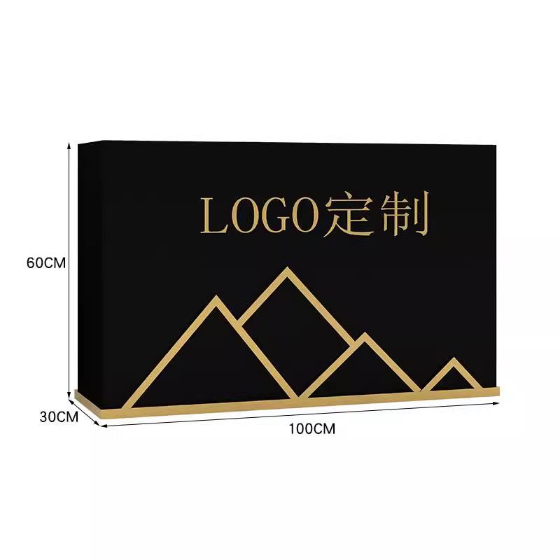 方形山图案不锈钢花箱创意花槽市政隔断外摆花盆售楼部种植箱组合