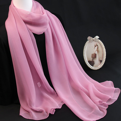 春秋夏季韩版女乔其纱丝巾