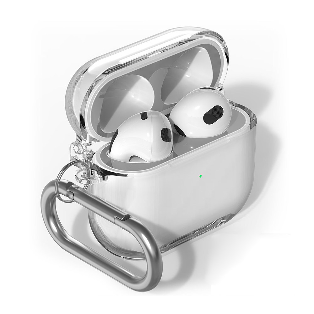 韩国正品适用airpods pro2透明保护套苹果AirPods3代耳机保护壳透明PC硬壳