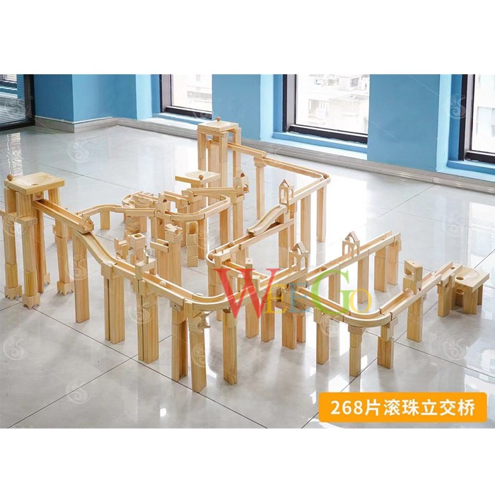268件滚珠立交桥656件42件户外凳子346件古典轨道搭建积木球套装