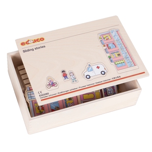 场景故事盒523382荷兰高端幼儿早教园儿童排序创编故事生活玩具