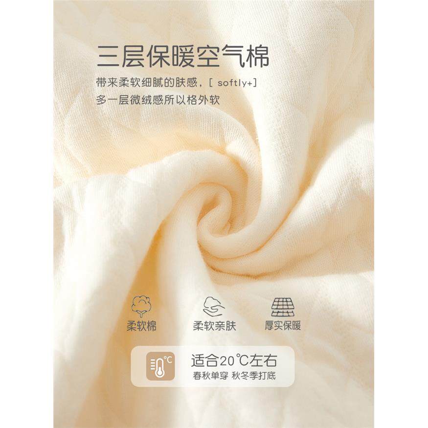 婴儿连体衣秋冬款夹棉保