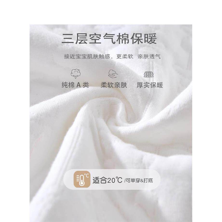 宝宝夹棉连体衣空气棉婴