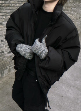 温顺尚早立领短款棉衣面包服
