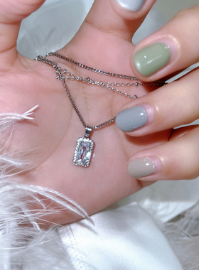 锁骨链毛衣链多层多层