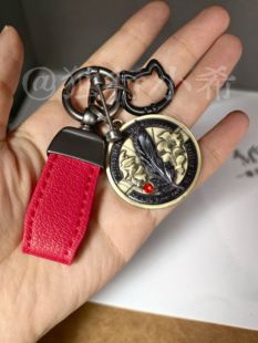 乙游周边二次元决策币个性钥匙扣高级复古彻相关挂件周边