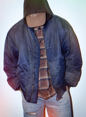 SEA MADNESS VINTAGE MA-1 余文乐同款日产水洗做旧夹克棉服外套