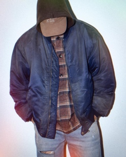 SEA MADNESS VINTAGE MA-1 余文乐同款日产水洗做旧夹克棉服外套