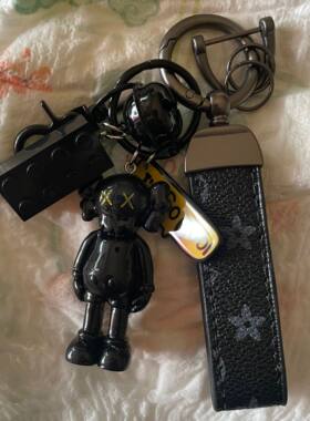 LV&GEDETE 包包挂饰汽车钥匙扣挂件钥匙链适用奔驰宝马保时捷路虎
