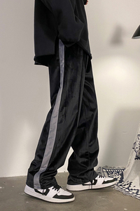 力爆保暖丝绒高街嘻哈裤休闲裤子男拖地卫裤903-DK60-P65控78