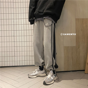 秋冬 推荐摇粒绒条纹运动卫裤休闲裤子男潮 903-DK72-P65 控78，男装休闲裤，星座903