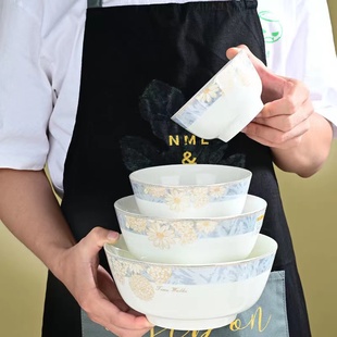 碗家用10个装北欧陶瓷餐具吃米饭碗网红小碗套装创意个性菜盘鱼盘