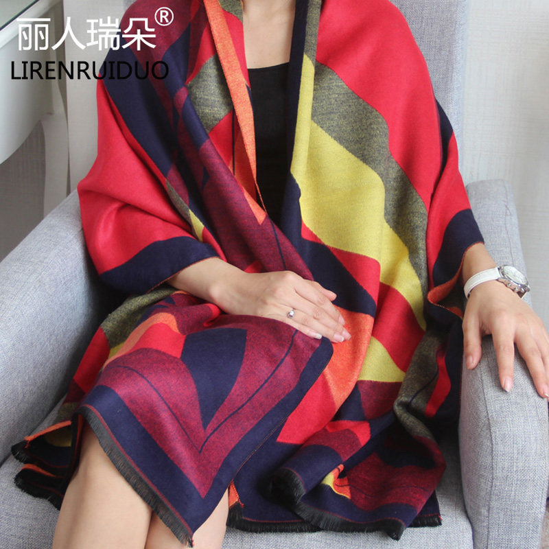 圍巾女韓版夏季長款辦公室空調房披肩加厚保暖百搭仿羊絨圍脖兩用