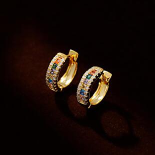 精致小耳扣轻奢高级感百搭独特耳环小众设计感小巧新款时尚耳饰女