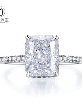 轻奢珠宝新款s925银高碳钻8*10mm