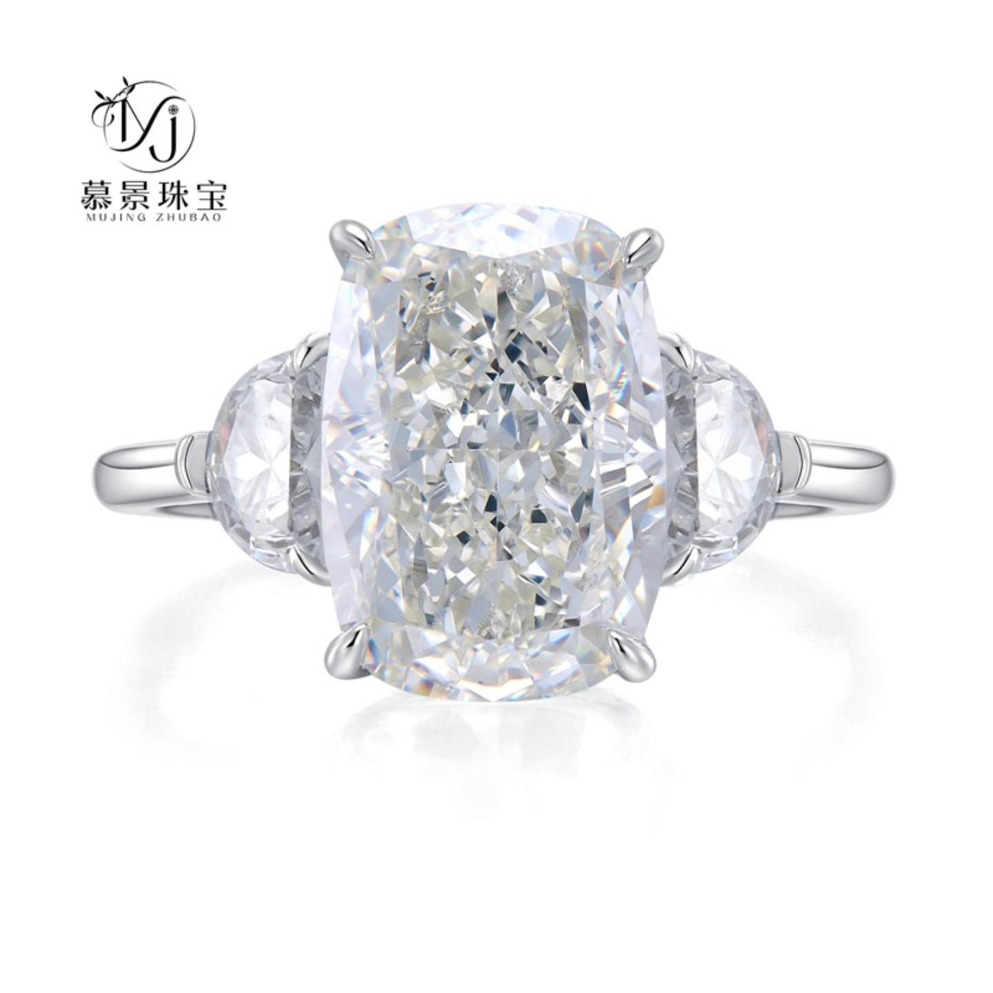 慕景珠宝欧美新款925银9*13白G色